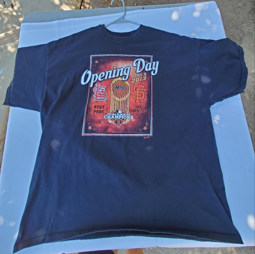San Francisco Giants 2013 Opening Day 2XL Tee In Good Used Cond. AT&T Park.